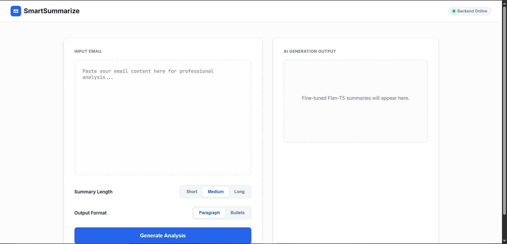SmartSummarize AI Email Summarizer
